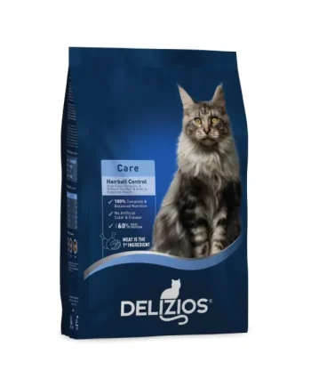 Delizios Premium Dry Cat Food Hairball Control - 1KG