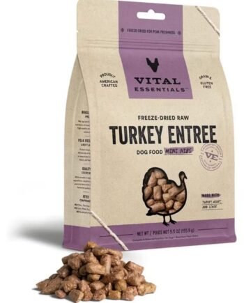 Vital Essentials Freeze Dried Raw Mini Nibs Entree Turkey for Dog and Cat 155.90gram