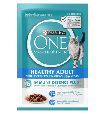 PURINA ONE® Healthy Adult with Ocean Fish Wet Cat Food - 70G